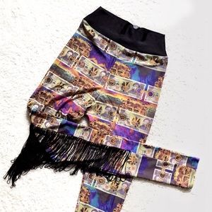 Urban Outfitters {Bitching & Junk Food} Denaro Fringe Leggings